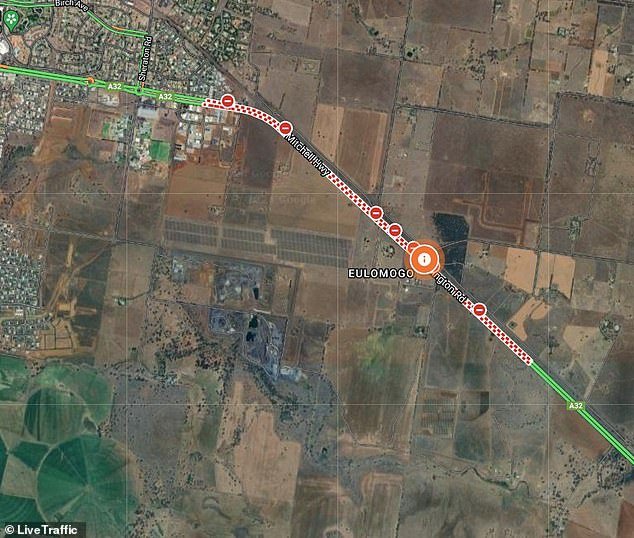 Traffic is blocked on either side of the crash site near Dubbo in the NSW Central West