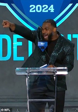 Brandon Graham sent the NFL Draft crowd into a frenzy when he shouted 