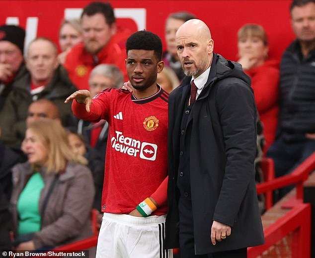 Manchester United manager Erik ten Hag has hinted that Amad Diallo could get his first start of the season, possibly against Burnley on Saturday afternoon