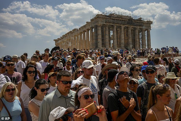 Furious tourists have criticized Greek officials over plans to introduce 'elitist' tour prices for exclusive access to the Acropolis (stock image)