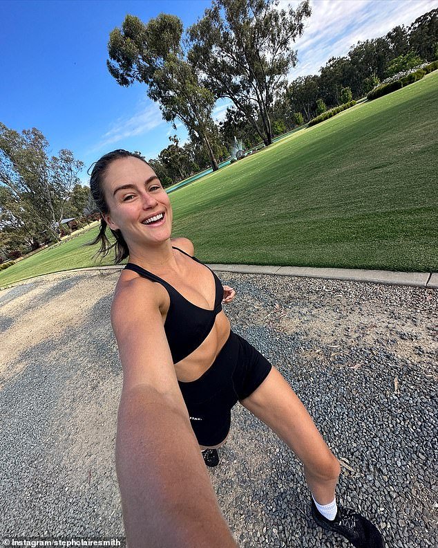 The Melbourne-based fitness influencer, 29, described the scary moment a man behind the wheel of a white van started following her while she was walking (she is pictured running)