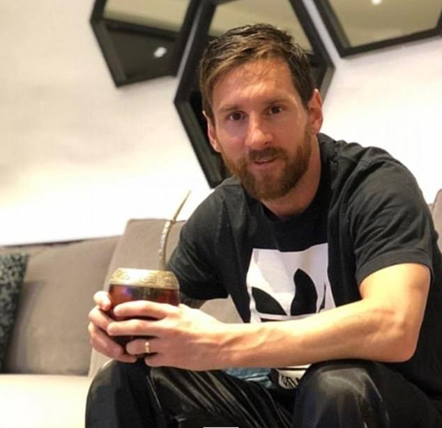 Lionel Messi is known for his love of mate tea and is often seen during matches