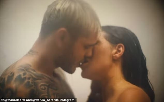 Mauro Icardi and Wanda Nara face Instagram bans after posting an explicit clip of themselves kissing naked in the shower on social media
