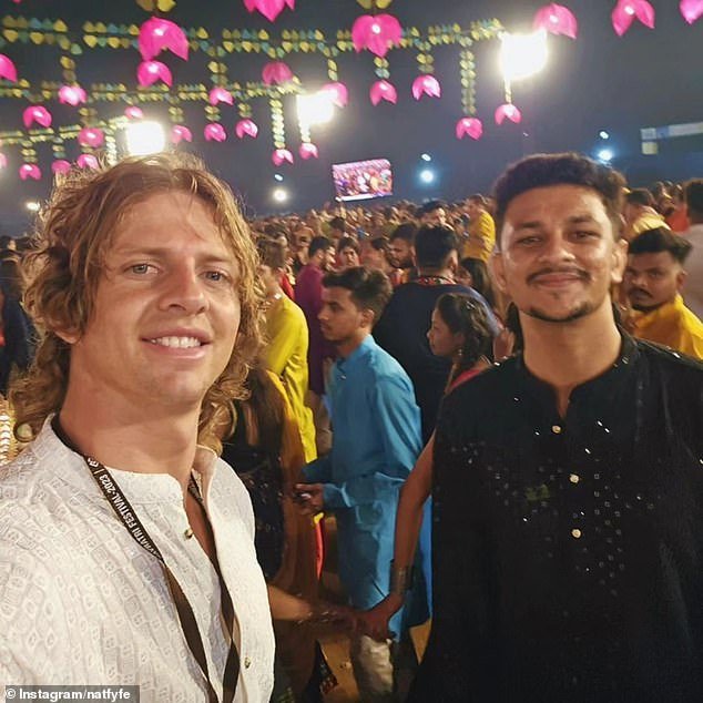 Nat Fyfe (pictured left) says a trip to India helped him overcome injury problems