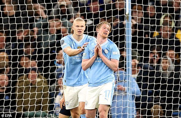 Erling Haaland and Kevin De Bruyne both called for substitutes during Man City's Champions League quarter-final against Real Madrid, sum up their exhaustion problem