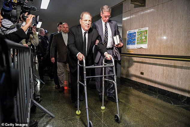 Attorney Arthur Aidala said Weinstein, seen here in 2020, was transferred to Bellevue Hospital in Manhattan after arriving at city jails on Friday