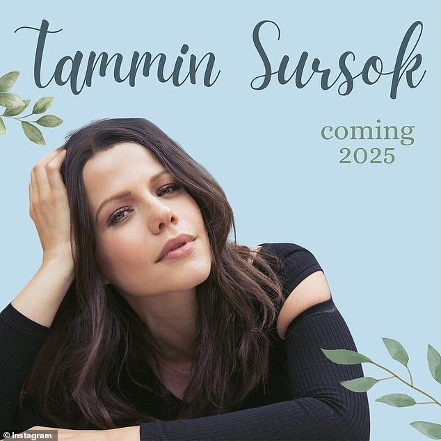 Tammin Sursok (pictured) will release her first memoir.  The former Home and Away star shared the good news on her Instagram on Friday, announcing that the tome will be released in 2025