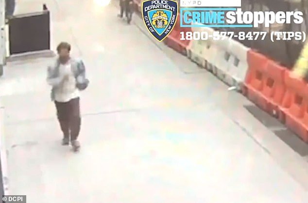 This week, police released surveillance footage showing the suspect, who is still being sought