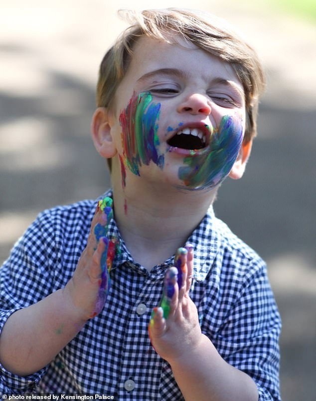 Prince Louis creates rainbow artwork in appreciation of the NHS in 2020