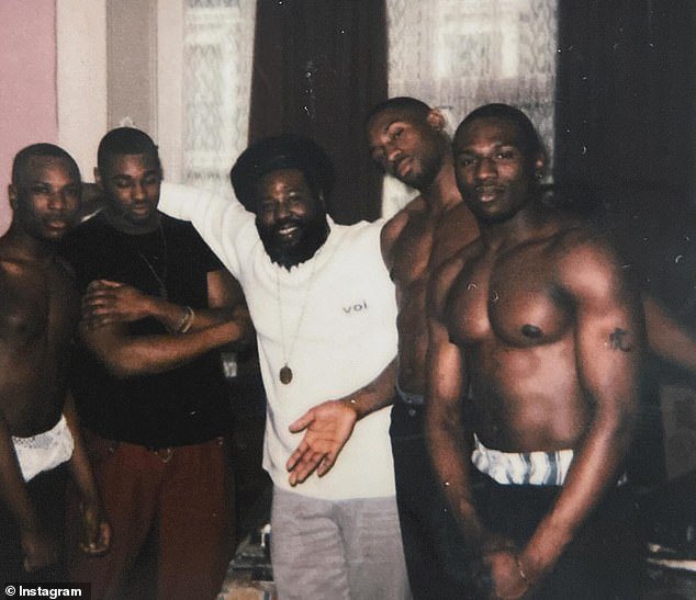 Dwaine (pictured far right) spent 22 years in prison, seven of which he spent in solitary confinement, where he spent 23 hours every day without any human contact