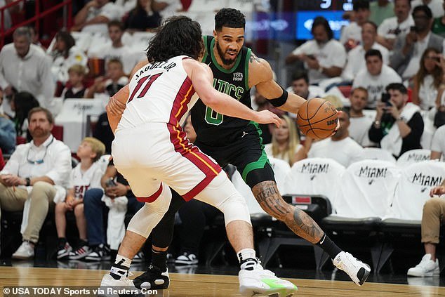 The Boston Celtics dominated the Miami Heat during Game 3 in Florida on Saturday night