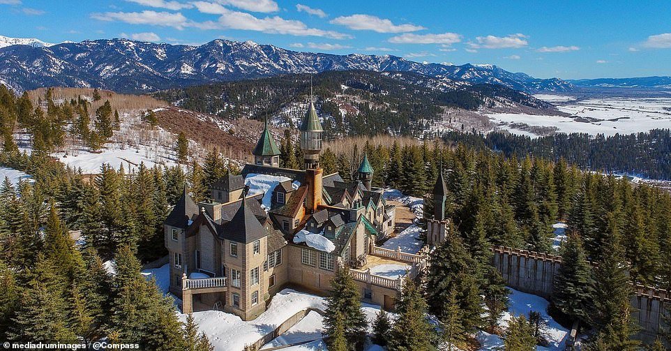 Have you ever wanted to live your own fairytale?  Well, an incredible 'ice castle' that looks like a set from Disney's Frozen has just hit the market for a whopping $14 million