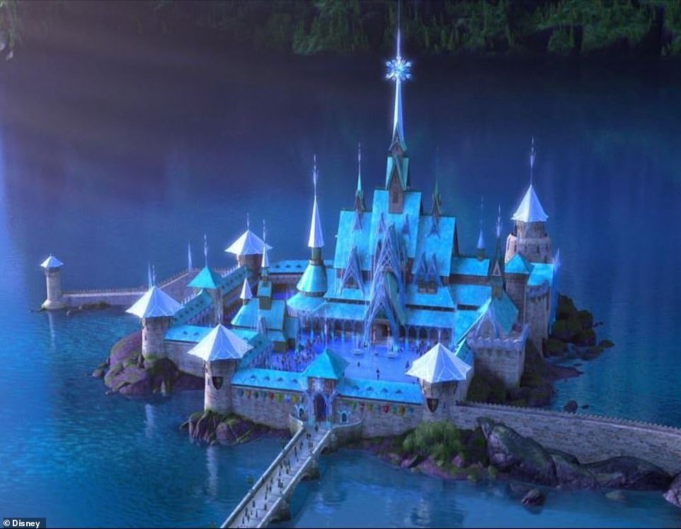 The sprawling property bears an uncanny resemblance to the palace in the popular Disney animation