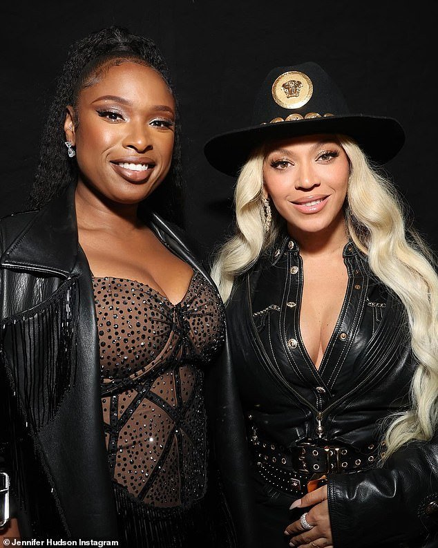 Jennifer Hudson and her former Dreamgirls costar Beyoncé looked as radiant as ever when they reunited at the iHeartRadio Music Awards in Los Angeles on Monday.