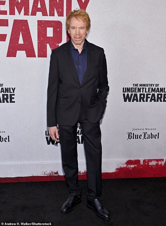 Jerry Bruckheimer spent his Tuesday on the red carpet at the premiere of his new film The Ministry of Ungentlemanly Warfare.
