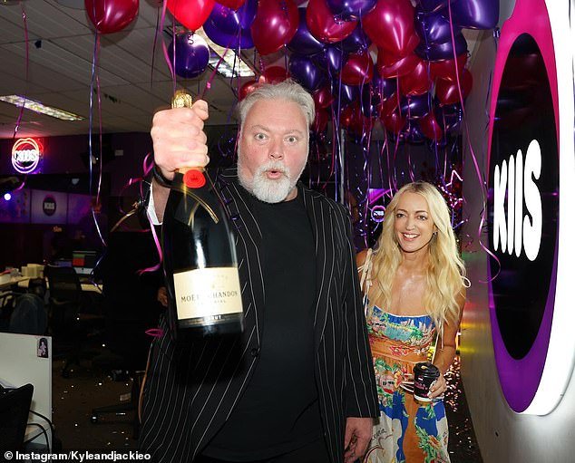 Kyle Sandilands and Jackie 'O' Henderson have no worries as their highly anticipated radio show hits the airwaves in Melbourne on Monday.  Both shown