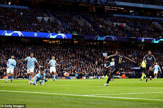 Kyle Walker failed to prevent Rodrygo from giving Real Madrid the lead against Manchester City