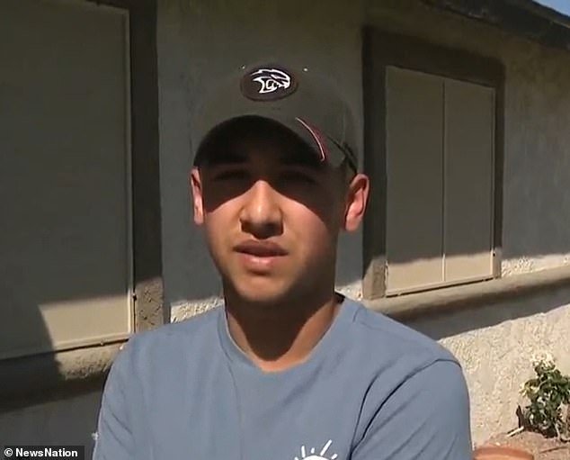 Angel Kenmore, 17, spoke about the mysterious incident he said happened in April last year when he saw a 'gigantic creature' he believes was a demon