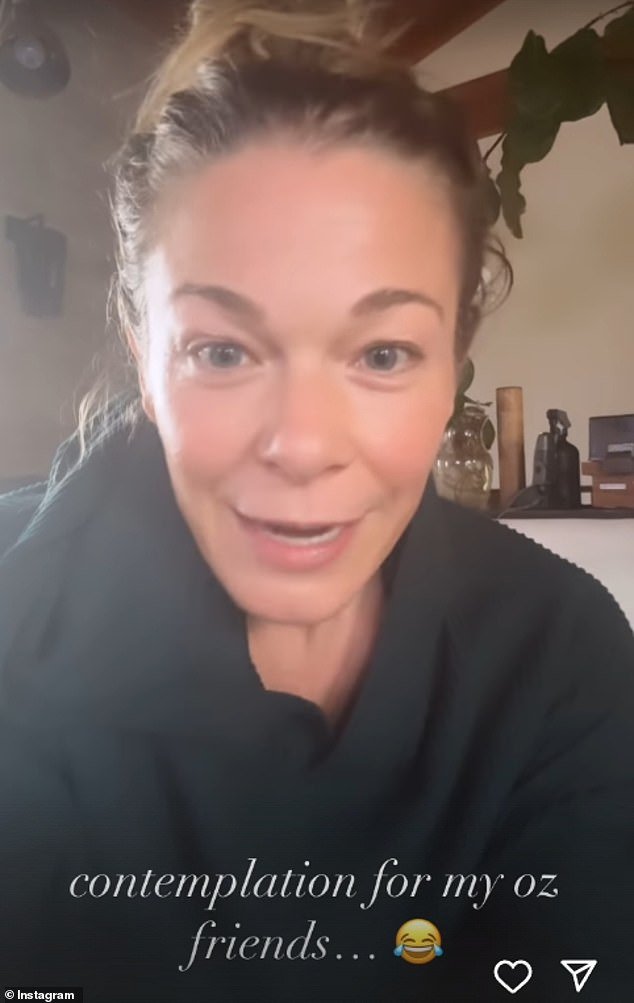 LeAnn Rimes (pictured) took to social media on Friday to give her shocking verdict on iconic Australian spread Vegemite