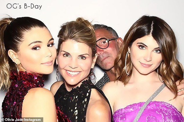 It's been five years since Varsity Blues college admissions broke ground and turned Lori Loughlin's life upside down.  She pictured her with her daughters Olivia Jade and Isabella Rose and husband Mossimo