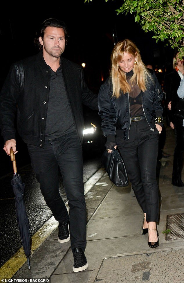 Louise Redknapp, 49, looked stunning as she was snapped with her boyfriend Drew Michael, 40, at 1 Hotel Mayfair on Thursday evening