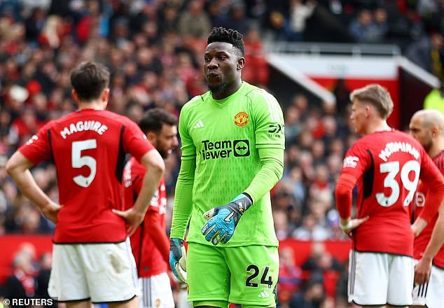 Manchester United fans SLAM Andre Onana after he gave away