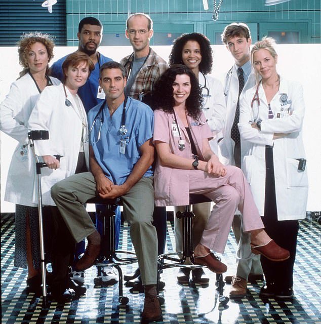 Her Biggest TV Show: Bello can be seen on the far right in her TV series ER with George Clooney, Alex Kingston, Eriq LeSalle, Anthony Edwards, Gloria Reuben, Noah Wyle and Julianna Margulies