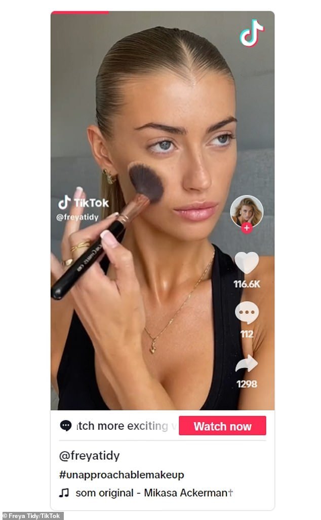 One of her popular videos from last year showed her taking on the #UnapproachableMakeup trend on TikTok, in which women show off their very daring makeup looks as a way to 