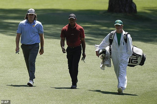 Shipley and Woods were paired up in the final round of the tournament on Sunday in Augusta