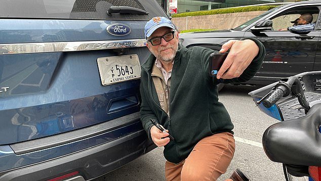 Gersh Kuntzman records uncovering a beat-up license plate in New York City