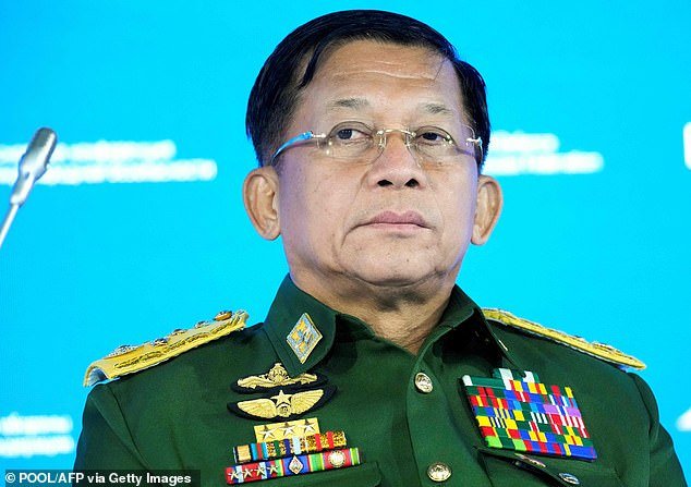 General Min Aung Hlaing, leader of the junta, has ruled Myanmar since Suu Kyi's ouster and arrest in February 2021