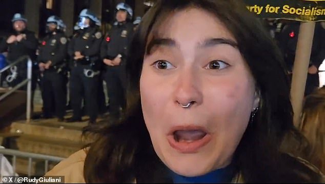 A Columbia University student who said she joined a pro-Palestinian protest at NYU told an interviewer she wasn't sure what exactly they were protesting