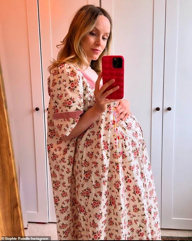 Peaky Blinders star Sophie Rundle cradled her blossoming baby bump as she took to Instagram on Friday to share a bump update, after revealing she is expecting her second child