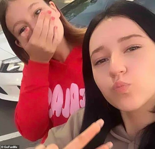 Tributes have been paid to Ruby Crowley, 16, (pictured right) after she tragically died in an accident while in an Uber on her way to the shops