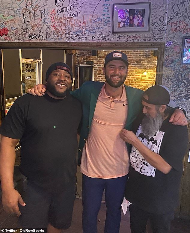 Scottie Scheffler wore his green jacket at a dive bar in Dallas after winning The Masters