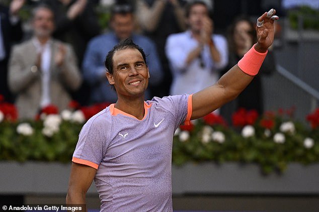 Rafael Nadal cruised past Darwin Blanch in straight sets on Thursday during the Madrid Open