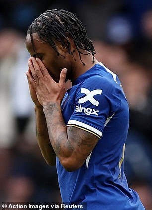 Raheem Sterling has missed Chelsea's last two games after suffering food poisoning
