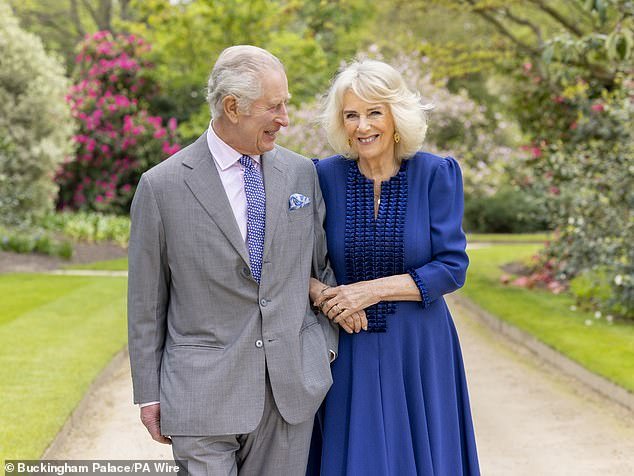 King Charles, 75, is not yet free of the disease and is still undergoing treatment, but experts have hailed his return to work as a very positive step that will aid his recovery.  Here he is pictured with Queen Camilla