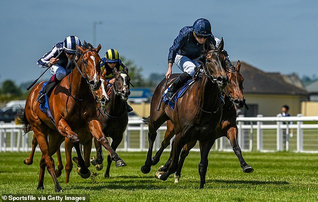Ryan Moore (front) rides with Matrika at Nemarket on Wednesday afternoon