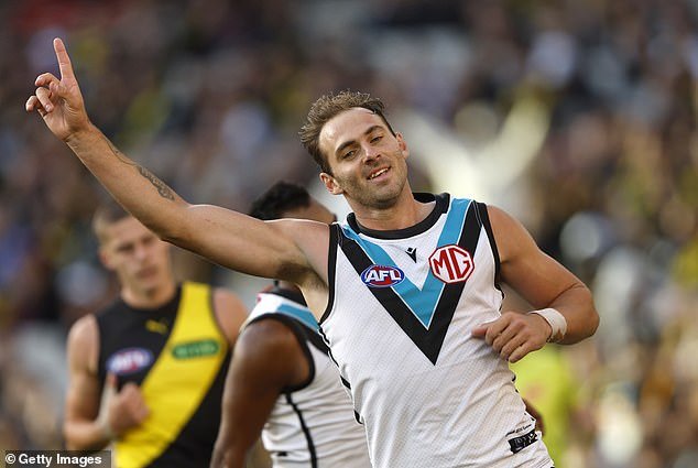 Suspended Port Adelaide player Jeremy Finlayson says he has been suspended