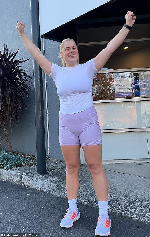 Brooke has been following a very strict diet and exercise plan for the past 75 days as part of the controversial 75 Hard fitness challenge, and recently reached the milestone