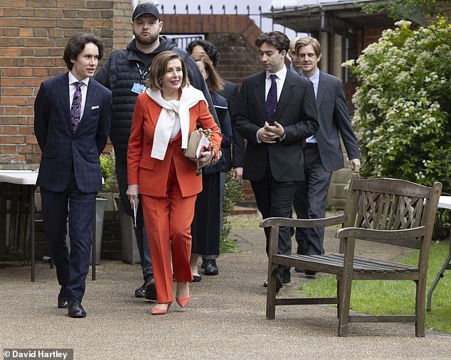 Speaker Emerita Nancy Pelosi visits Oxford University and also delivers the Benazir Bhutto Lecture at the Oxford Union