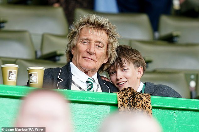 It comes after Rod made his final trip to see his beloved team Celtic a family affair when he was joined by his son Aiden in Glasgow on Saturday.