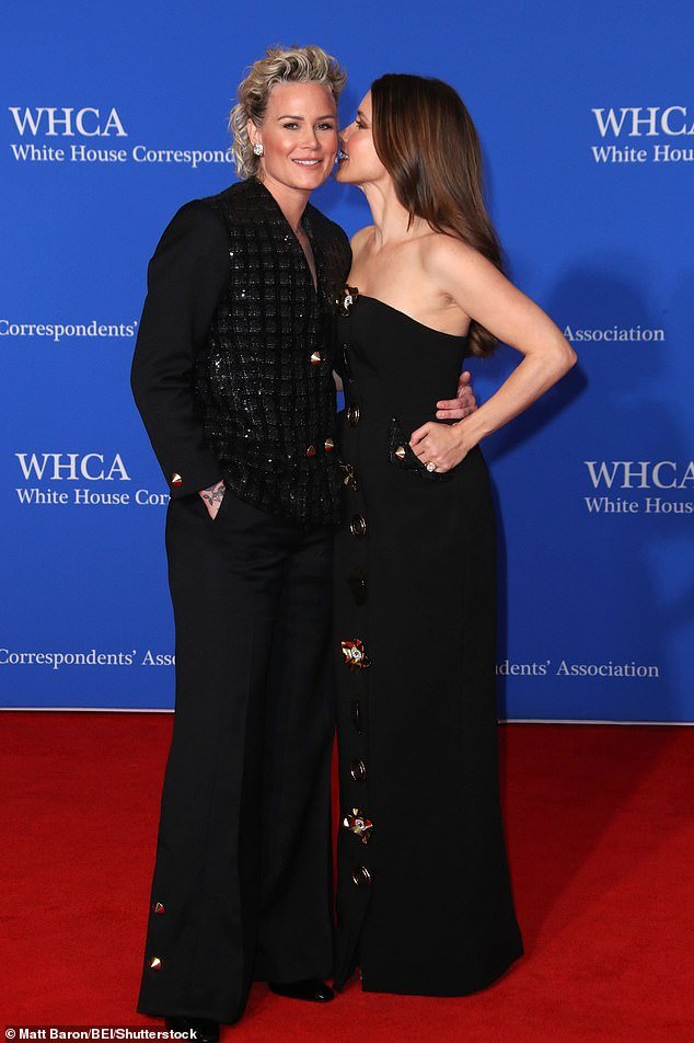 Sophia Bush made her red carpet debut with girlfriend Ashlyn Harris at the White House Correspondent's Dinner in Washington DC on Saturday evening