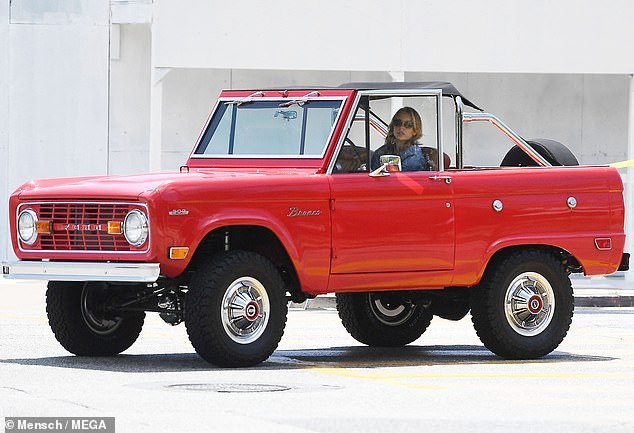 Sydney Sweeney took her beloved 1969 Ford Bronco convertible for a spin this week