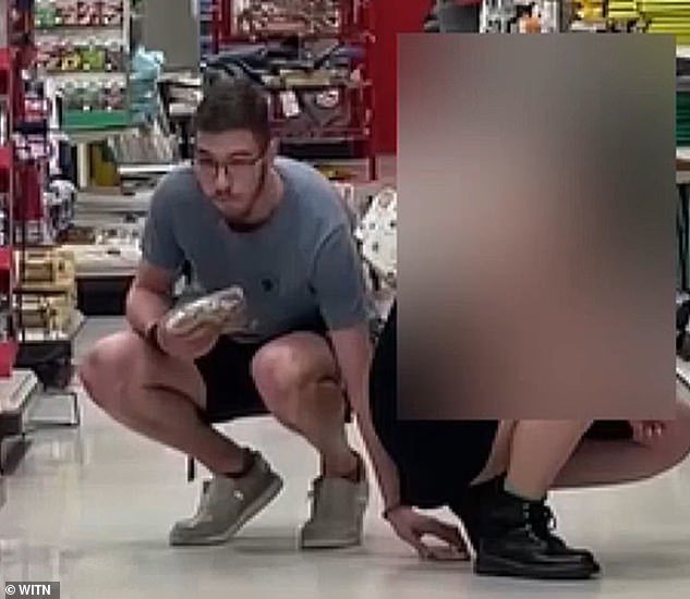 A North Carolina man has lost his job as an elementary school volunteer after he was discovered on camera taking an upskirt video of a fellow customer at a local Target