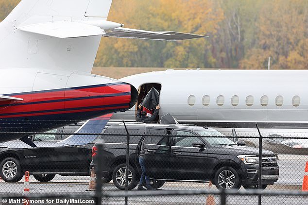 Taylor used her private planes during the Kansas City Chiefs season to watch Travis play.  She was seen boarding her plane in Kansas City in October 2023