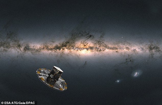 The European Space Agency's Gaia Space Telescope (pictured here in space) is about 1.5 million km from Earth