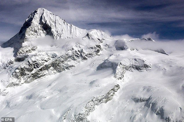 File photo shows Mount Tete Blanche near the Swiss-Italian border and Zermatt