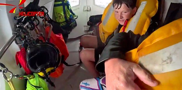 The group was rescued from their sinking ship by Westpac's rescue helicopter about 23 miles off the coast of Coledale, south of the Royal National Park.